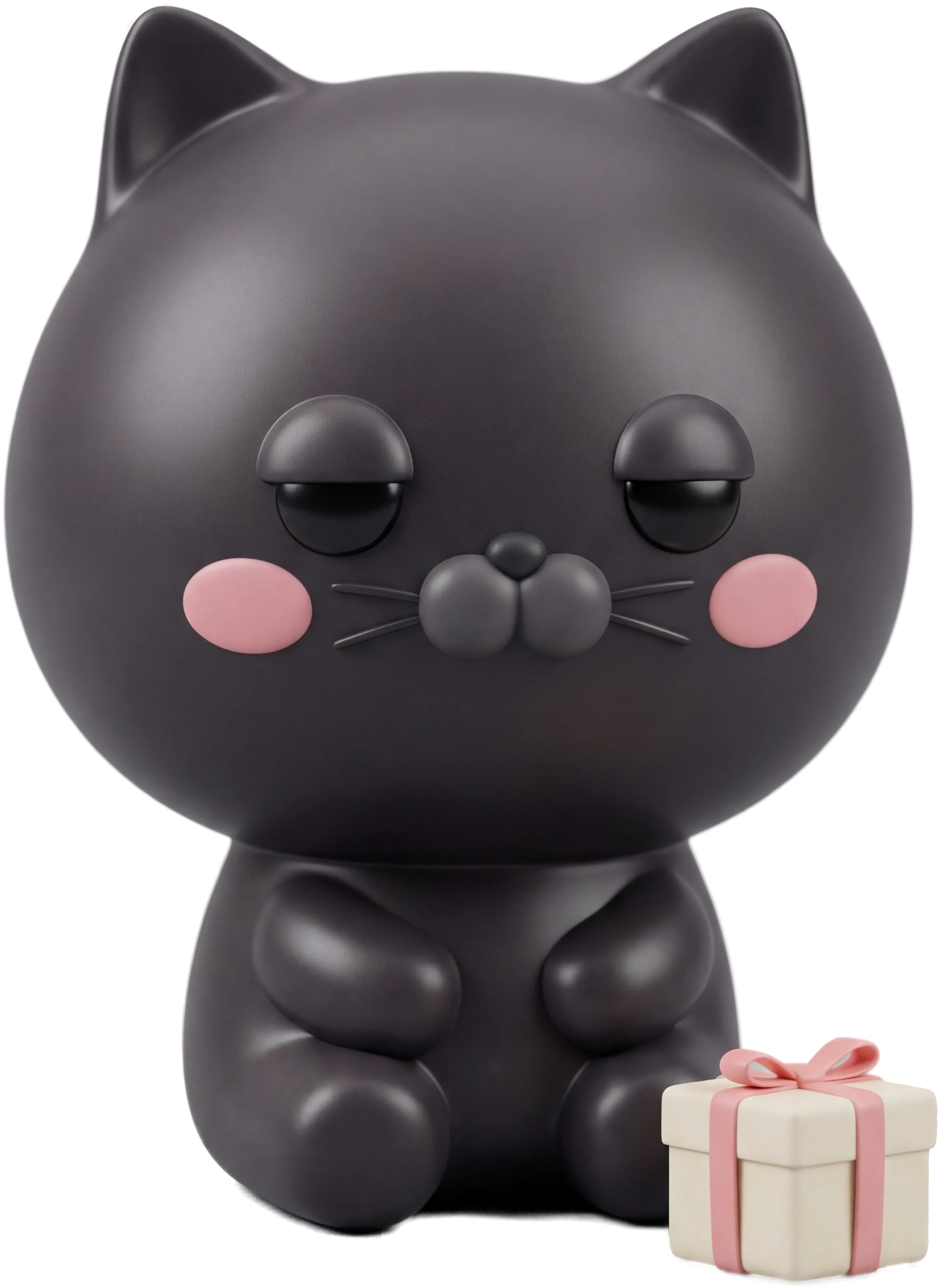 すましたクロネコ